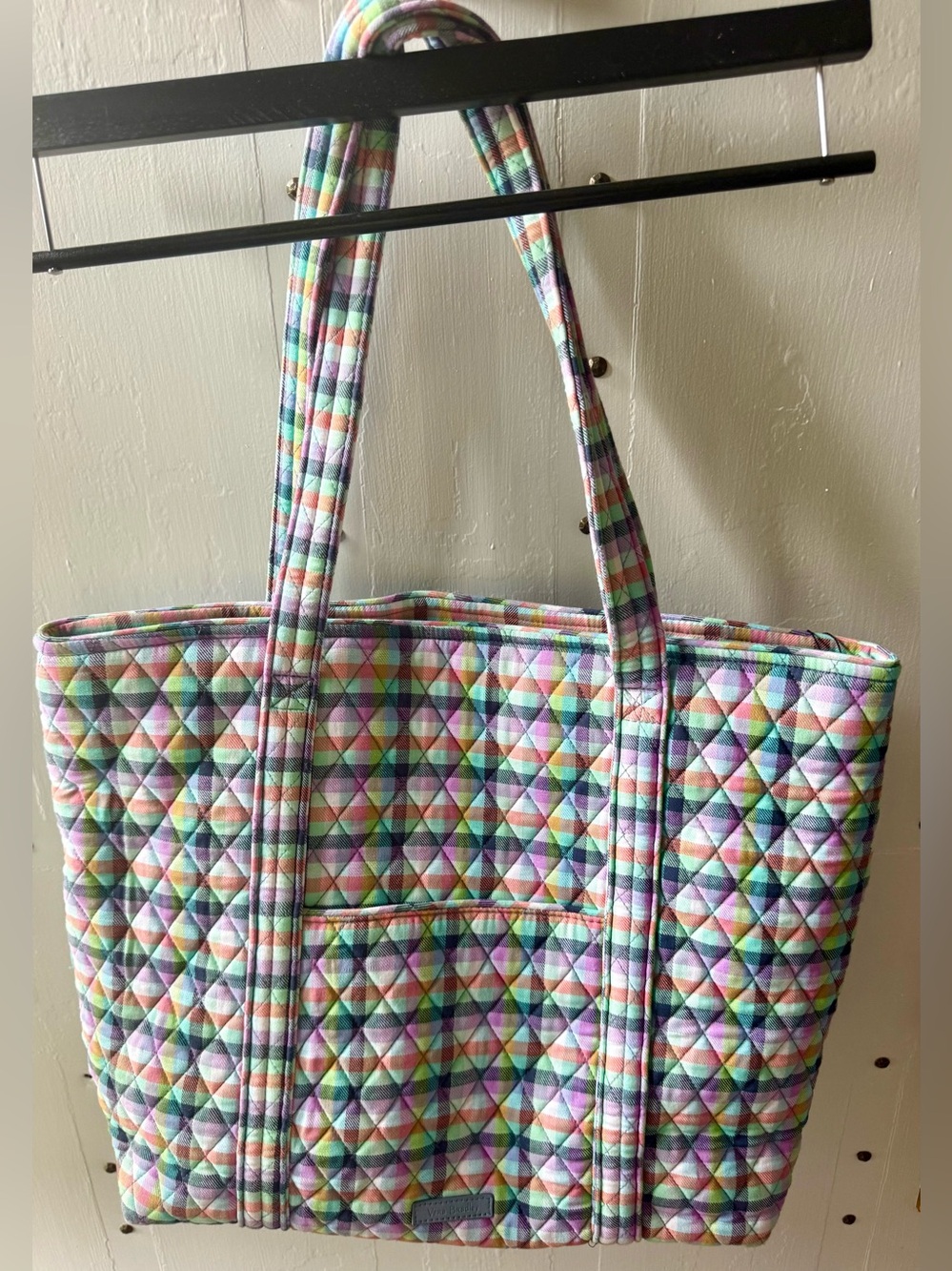 NWT Vera Bradley quilted gingham tote - Picture 3 of 4